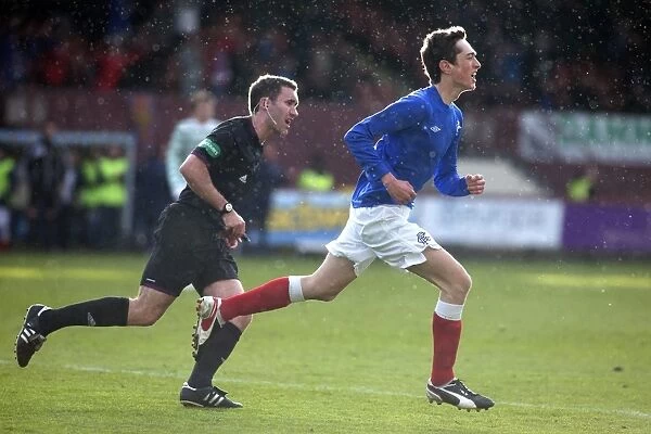 Rangers Ryan Hardie's Dramatic Goal Celebration: Glasgow Cup Final vs. Celtic (2013)