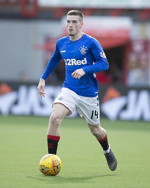 Rangers Ryan Kent in Action at Hamilton Academical's Hope Central Business District Stadium, Scottish Premiership