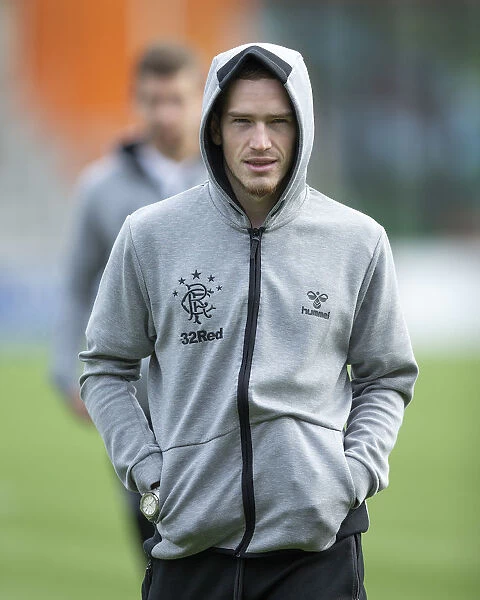 Rangers Ryan Kent Readies for Kick-off Against Hamilton Academical at Hope Central Business District Stadium