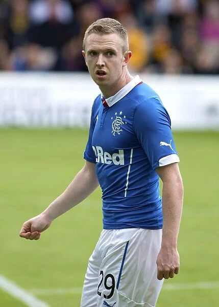 Rangers Shane Ferguson in Action during the Scottish Premiership Play-Off Final at Fir Park