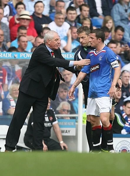 Rangers Smith and Ferguson: Celebrating a 3-1 Victory Over Dundee United at Ibrox