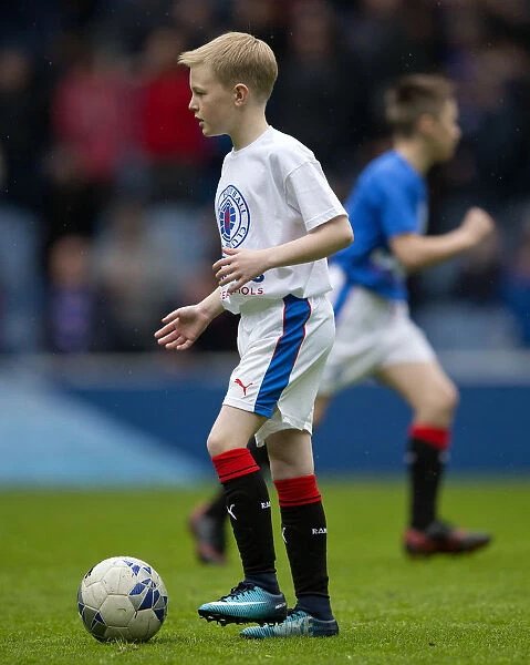 Rangers Soccer School Kids Delight Fans with Halftime Performance at Ibrox Stadium