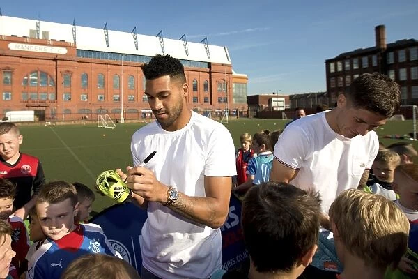 Rangers Soccer Stars: Wes Foderingham and Rob Kiernan Engage with Excited Kids at Ibrox Complex
