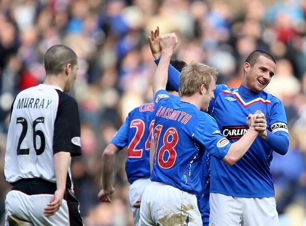 Rangers Soccer Team: Steven Naismith Scores Brace, Doubling Lead Over Gretna (4-2) at Ibrox - Barry Ferguson's Euphoric Reaction