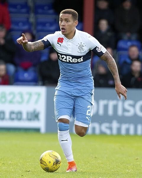 Rangers Tavernier in Action Against Ross County - Ladbrokes Premiership at Global Energy Assets Arena