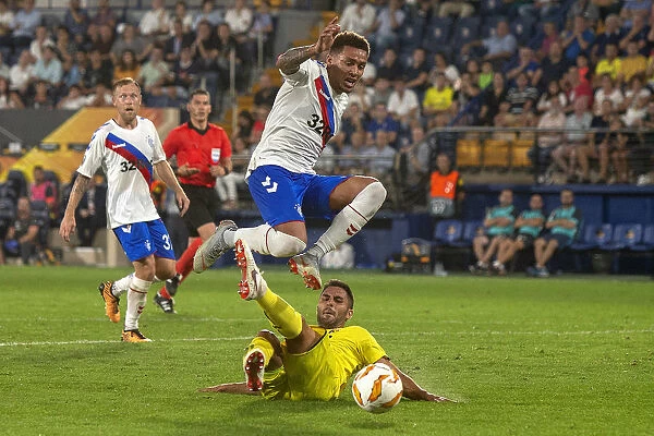 Rangers Tavernier Fouled in Europa League Clash vs Villarreal at Estadio de la Ceramica