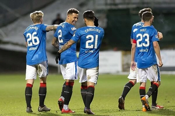 Rangers: Tavernier Scores and Celebrates Glory with Team at Firhill Stadium