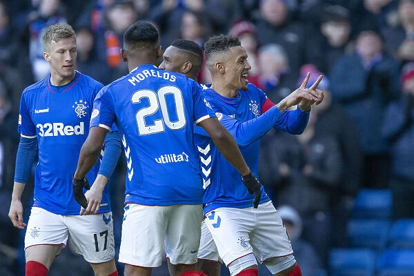Rangers Tavernier Scores Penalty: Rangers vs. St Mirren, Scottish Premiership, Ibrox Stadium