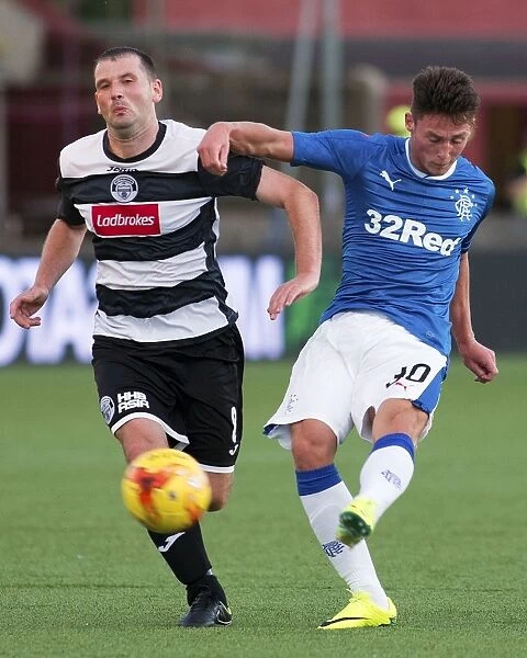 Rangers Thompson Unleashes Powerful Shot in Betfred Cup Match