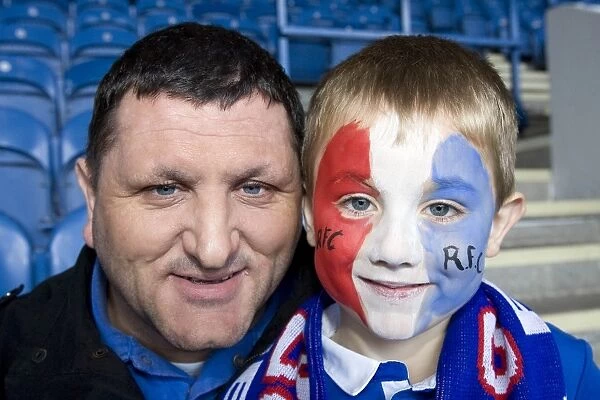Rangers Triumph: Father and Son's Jubilant Moment at Ibrox (4-0 vs Dundee United)
