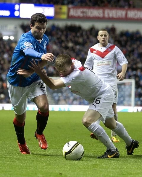 Rangers Triumph: Richard Foster Scores the Decisive Goal in 3-0 Scottish Cup Victory over Airdrieonians (Ibrox)