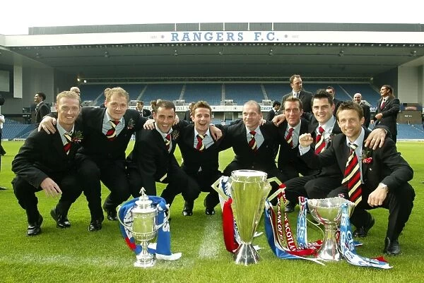 Rangers: Triumphant Return to Ibrox with the Treble - 31 / 05 / 03