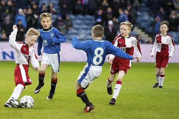Rangers U10s Thrill Ibrox Crowd with Entertaining Half Time Show during Scottish Cup Match
