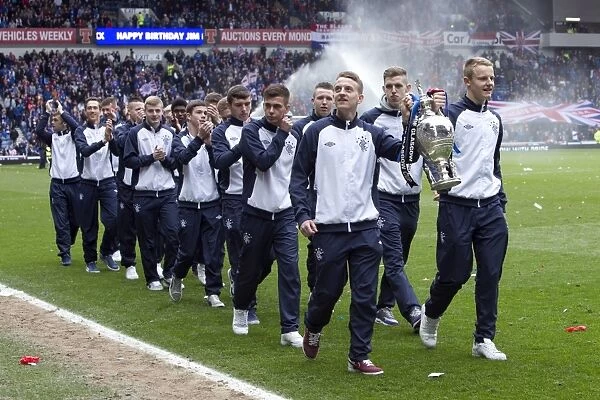 Rangers U17 Team Celebrates Glasgow Cup Victory at Ibrox Stadium: Rangers 1-0 Berwick Rangers