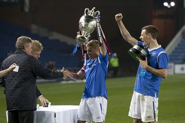 Rangers U17s Triumph: Andy Murdoch Lifts the Glasgow Cup at Ibrox Stadium (2012)