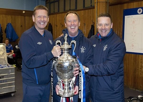 Rangers U17s Triumph in Glasgow Cup Final: Billy Kirkwood, Jim Sinclair, and Tommy Wilson's Euphoric Moment