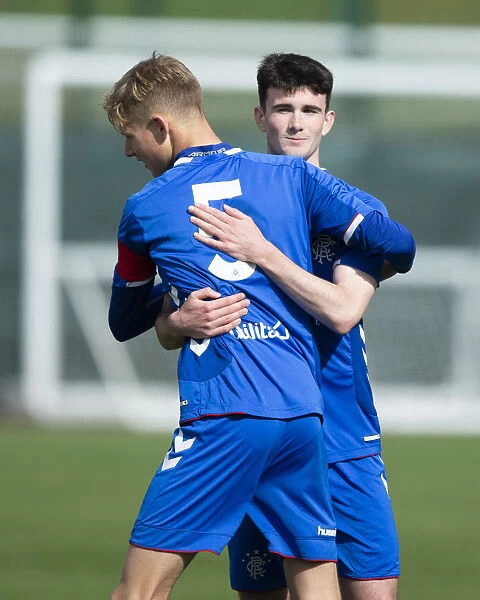 Rangers U18s: Celebrating League Victory Over Hearts at Oriam, Edinburgh