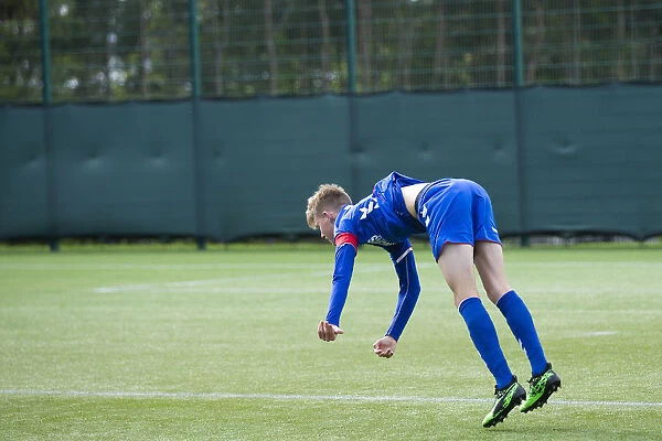 Rangers U18s: Kyle McClelland's Thrilling Title-Winning Moment - Celebrating Victory Against Hearts at Oriam