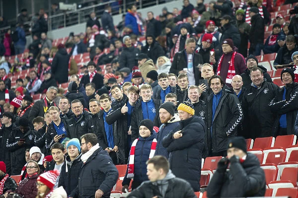 Rangers U19 and Coaching Staff at Europa League Match vs Spartak Moscow, Otkritie Arena