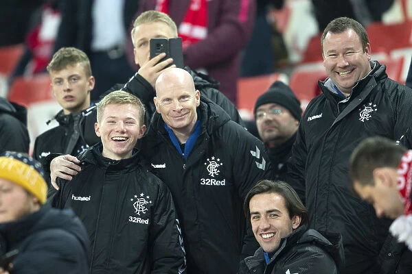 Rangers U19 and Coaching Staff United at Europa League: Scottish Champions 2003 in Moscow