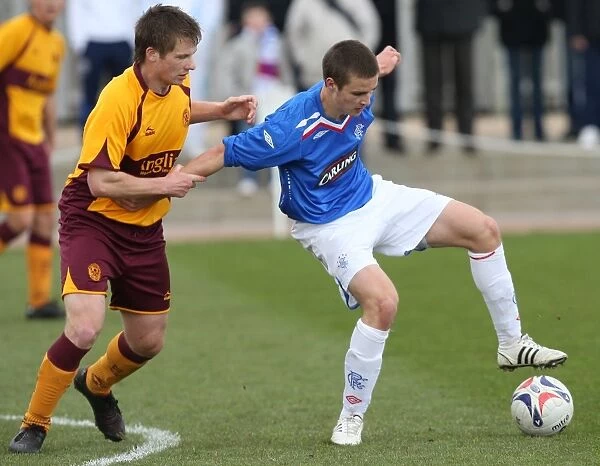 Rangers U19s: Jamie Ness and Team Celebrate 2007-08 Youth League Victory over Motherwell