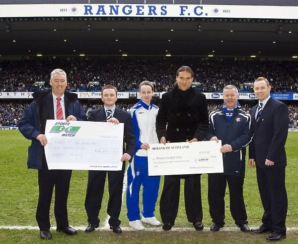 Rangers Under-17 Girls Triumph Over Hibernian: Victory Celebrated with Cheque Presentation at Ibrox