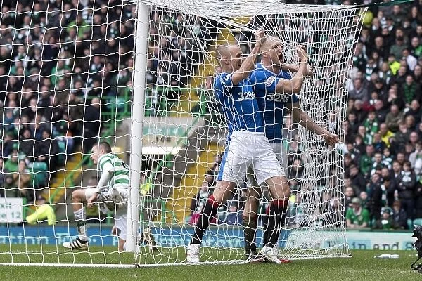 Rangers Unforgettable Moment: Clint Hill and Kenny Miller's Epic Goal Celebration - Securing the 2003 Scottish Premiership Victory at Celtic Park
