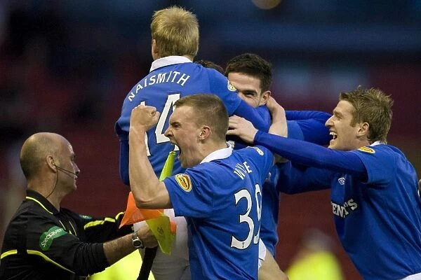 Rangers Victory: Jelavic's Goal Celebration vs Aberdeen (1-0)