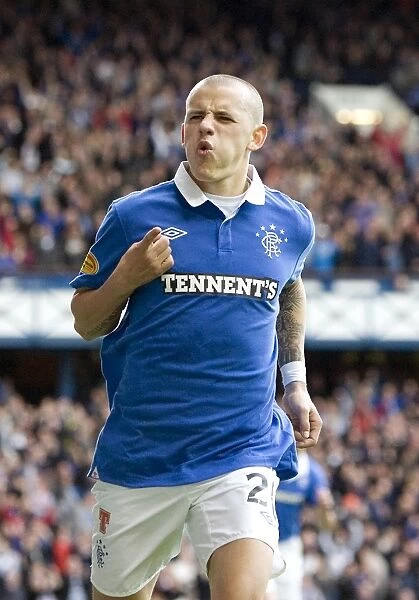 Rangers Vladimir Weiss: Rejoicing in Goal No. 4 - Rangers 4-1 Motherwell (Clydesdale Bank Scottish Premier League)