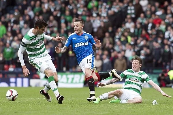 Rangers vs Celtic: Barrie McKay Foul by Stefan Johansen - Scottish Cup Semi-Final at Hampden Park