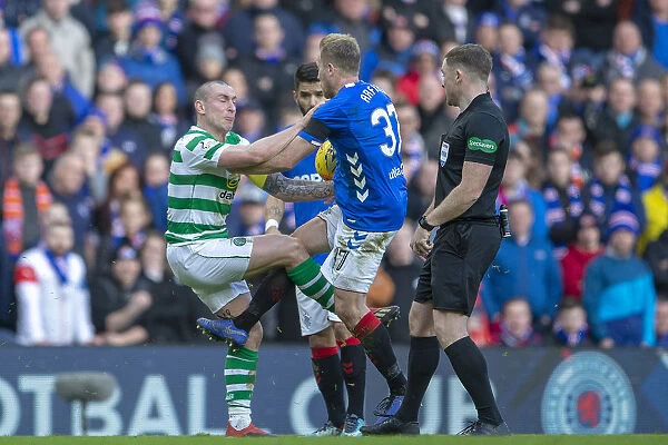 Rangers vs Celtic Clash: Scott Arfield vs Scott Brown at Ibrox Stadium - Scottish Premiership Rivalry