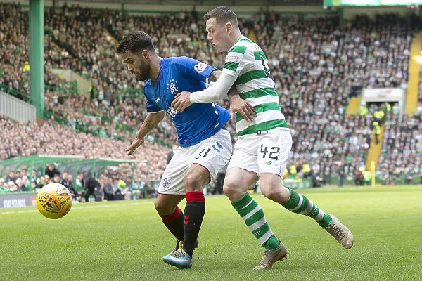 Rangers vs Celtic: Intense Battle between Candeias and McGregor at Celtic Park