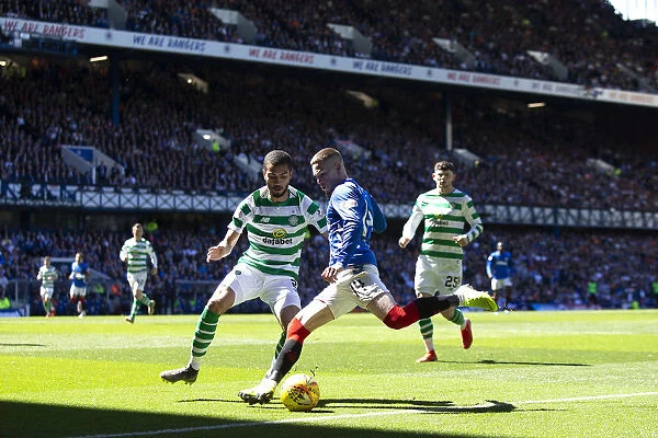 Rangers vs Celtic: Ryan Kent Crosses at Ibrox Stadium - Scottish Premiership Clash