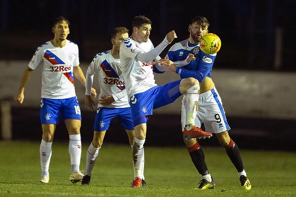 Rangers vs Cowdenbeath: Intense Battle for the Ball - Scottish Cup Fourth Round