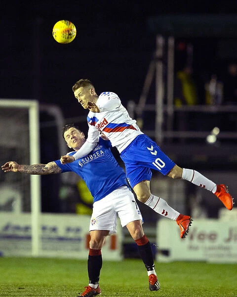 Rangers vs Cowdenbeath: Steven Davis Leaps Over David Cox in Scottish Cup Fourth Round Clash