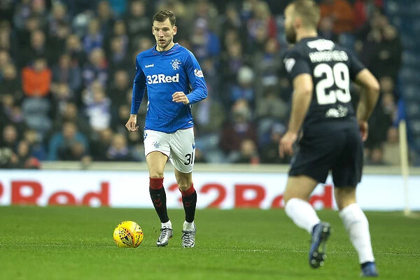 Rangers vs Dundee: Borna Barisic in Action at Ibrox Stadium - Scottish Premiership