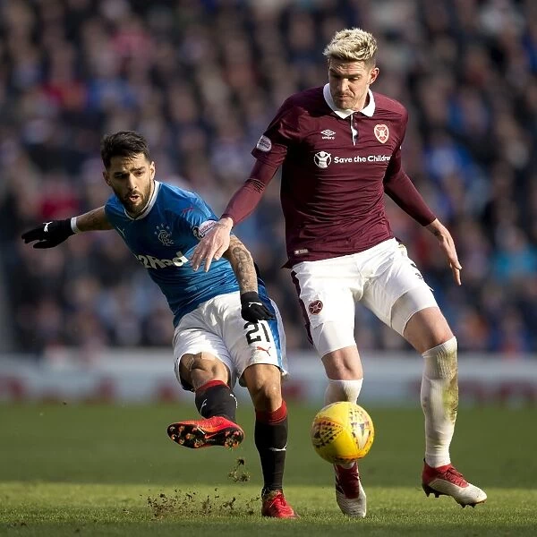 Rangers vs Hearts: 2003 Scottish Cup Champions Clash at Ibrox - A Battle between Candeias and Lafferty