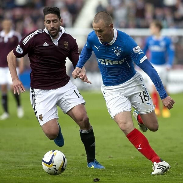 Rangers vs Hearts: Clash of Kenny Miller and Miguel Pallardo at Tynecastle Stadium - Scottish Championship Showdown