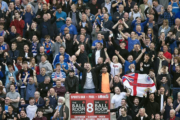 Rangers vs. Hibernian: A Sea of Passionate Fans in the Scottish Premiership Clash at Easter Road