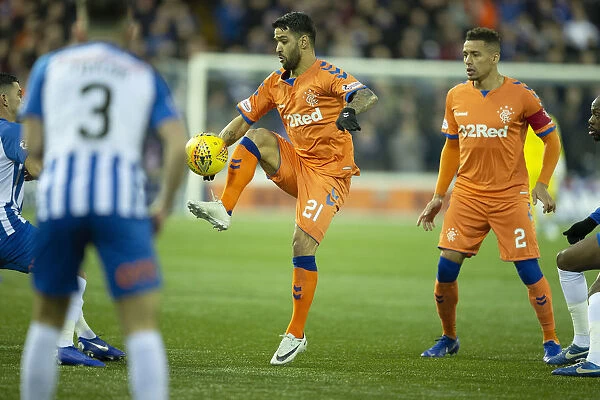 Rangers vs Kilmarnock: Daniel Candeias in Fifth Round Action at Rugby Park - Scottish Cup