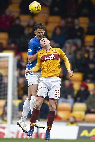 Rangers vs Motherwell: Intense Moment between Nikola Katic and Jake Hastie in the Scottish Premiership
