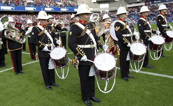 Rangers vs Raith Rovers: Ibrox Stadium - Half Time Spectacle with The Royal Marines Band, Scottish Cup Champions (2003)
