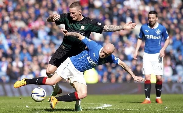 Rangers vs Raith Rovers: Nicky Law Foul at Ibrox Stadium - Scottish Championship Clash
