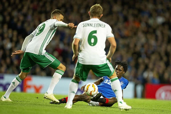 Rangers vs Rapid Vienna: Ovie Ejaria in Action at Ibrox Stadium - UEFA Europa League, Group G