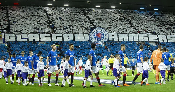 Rangers vs Spartak Moscow: Europa League Showdown at Ibrox Stadium - Players and Mascots Emerge
