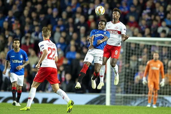 Rangers vs Spartak Moscow: Lassana Coulibaly Leaps Above Fernando in Europa League Group G Clash at Ibrox Stadium