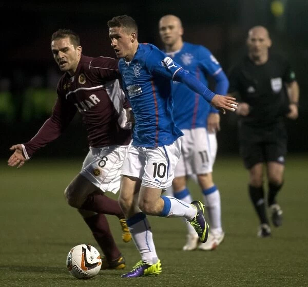 Rangers vs Stenhousemuir: Clash Between Fraser Aird and David Rowson in Scottish League One