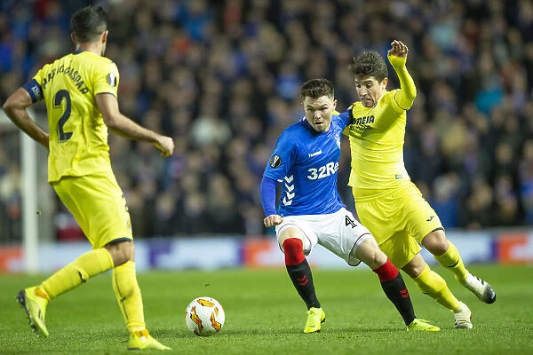 Rangers vs Villarreal: Glenn Middleton in Action at Ibrox Stadium - UEFA Europa League, Group G