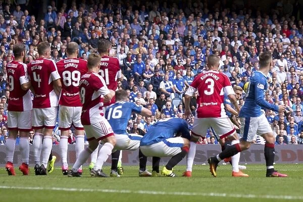 Rangers Waghorn Hits the Post with Dramatic Free Kick at Ibrox
