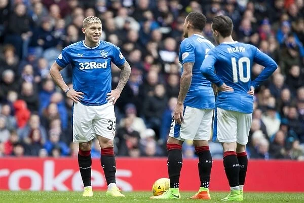 Rangers: Waghorn and Tavernier's Playful Moment During Ibrox Free Kick